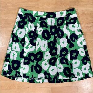 Ann Taylor Floral Green and Navy  Women's Skirt